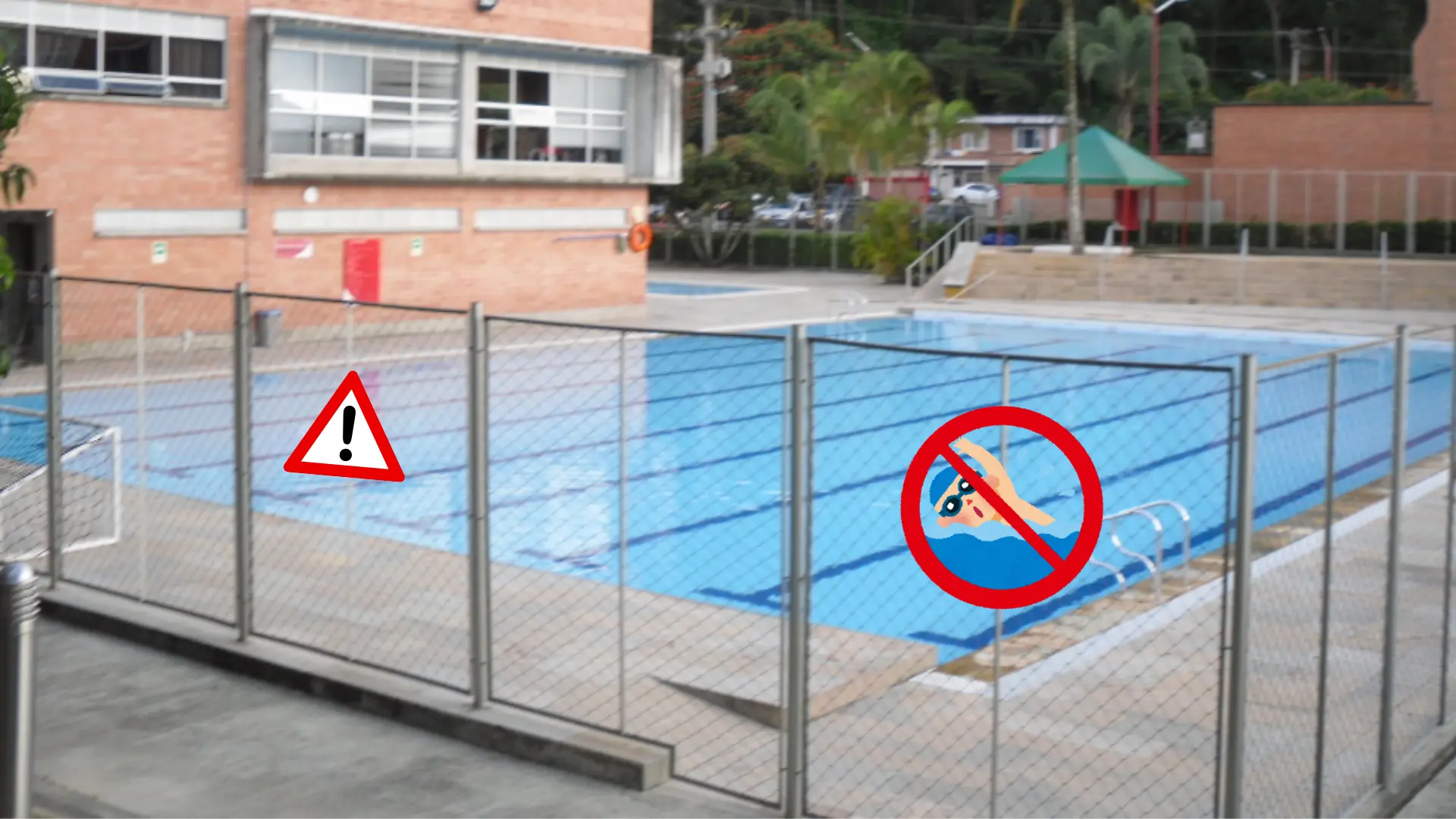 Piscina con cloraminas